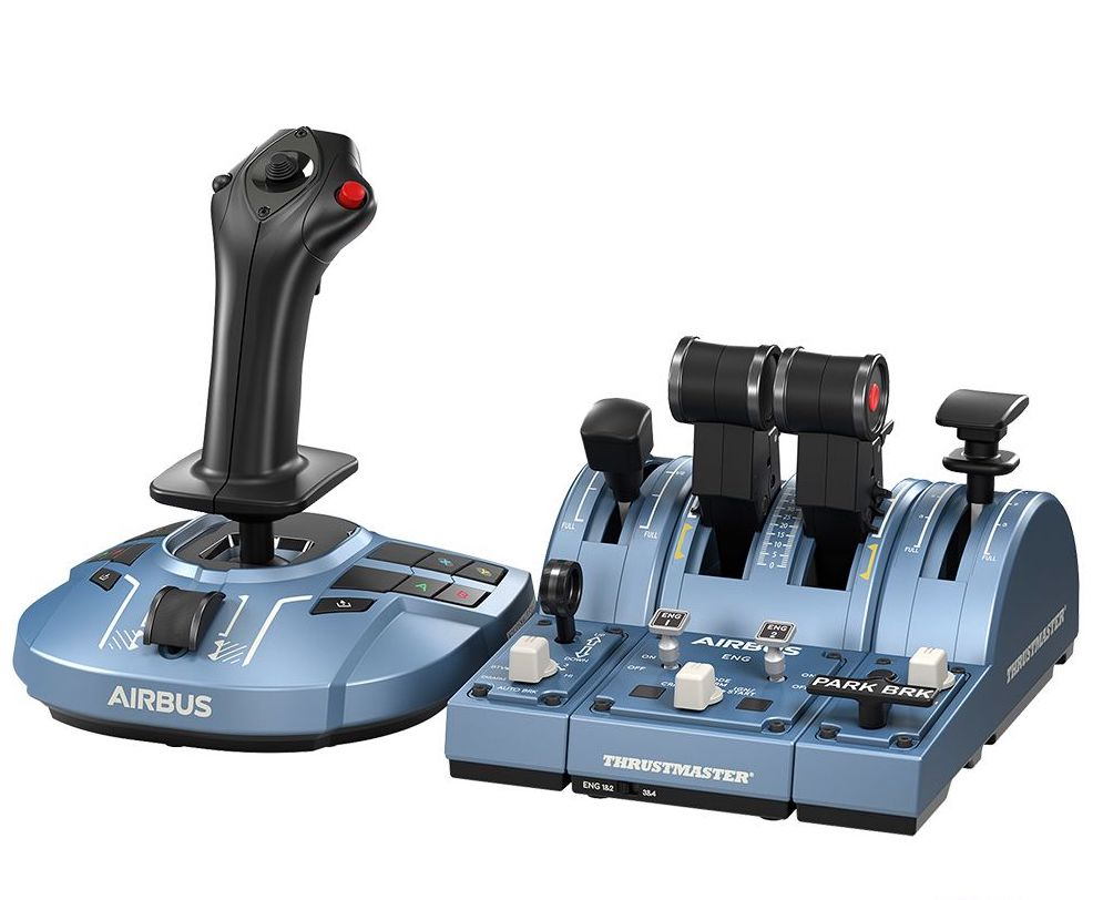 Thrustmaster TCA Captain Pack X Airbus Edition Negro, Azul USB Joystick/Palanca de control lateral + cuadrante de aceleración Analógico/Digital PC, Xbox Series S, Xbox Series X