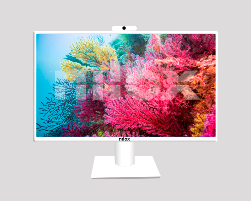 Nilox Monitor 24' con webcam y regulable en altura