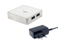 Conceptronic HUBBIES03W hub de interfaz USB 3.2 Gen 1 (3.1 Gen 1) Micro-B 5000 Mbit/s Blanco