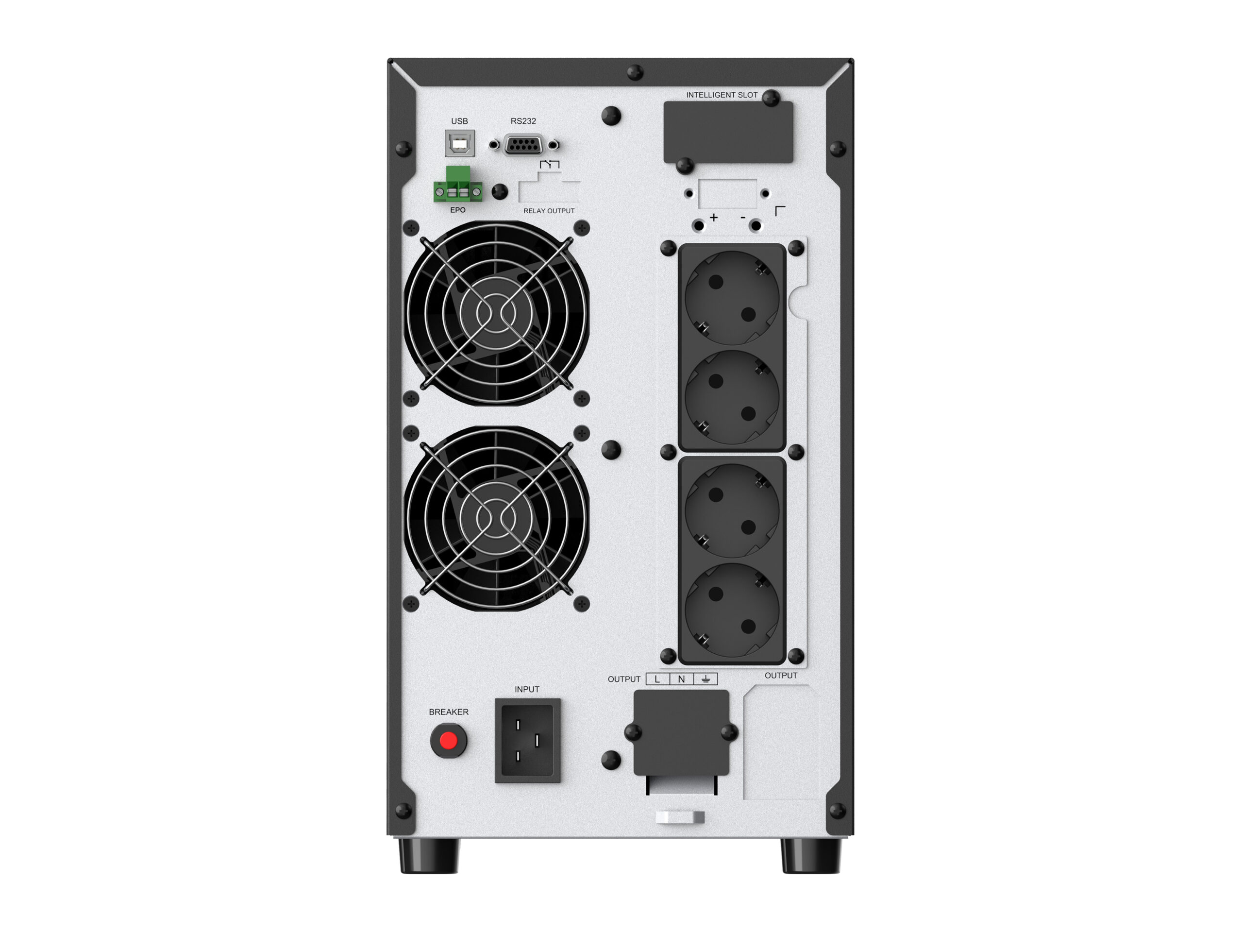 Conceptronic ZEUS52ES3K sistema de alimentación ininterrumpida (UPS) Doble conversión (en línea) 3 kVA 2700 W 4 salidas AC - Imagen 3
