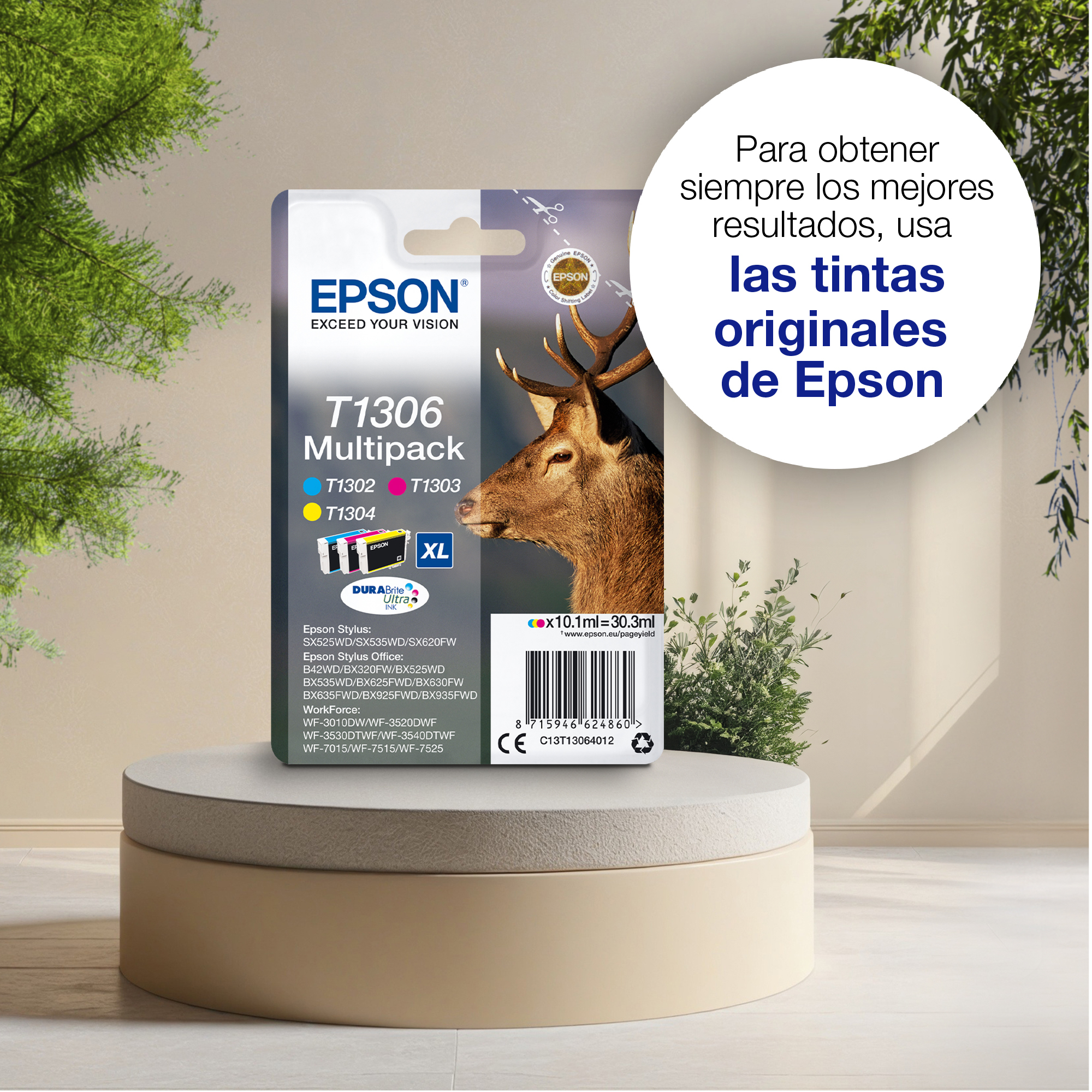 Epson Stag Tinta negra T1301 DURABrite Ultra Ciervo - Imagen 3