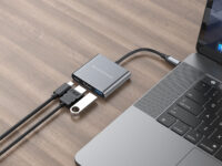 Conceptronic DONN18G base para portátil y replicador de puertos Alámbrico USB 3.2 Gen 1 (3.1 Gen 1) Type-C Gris