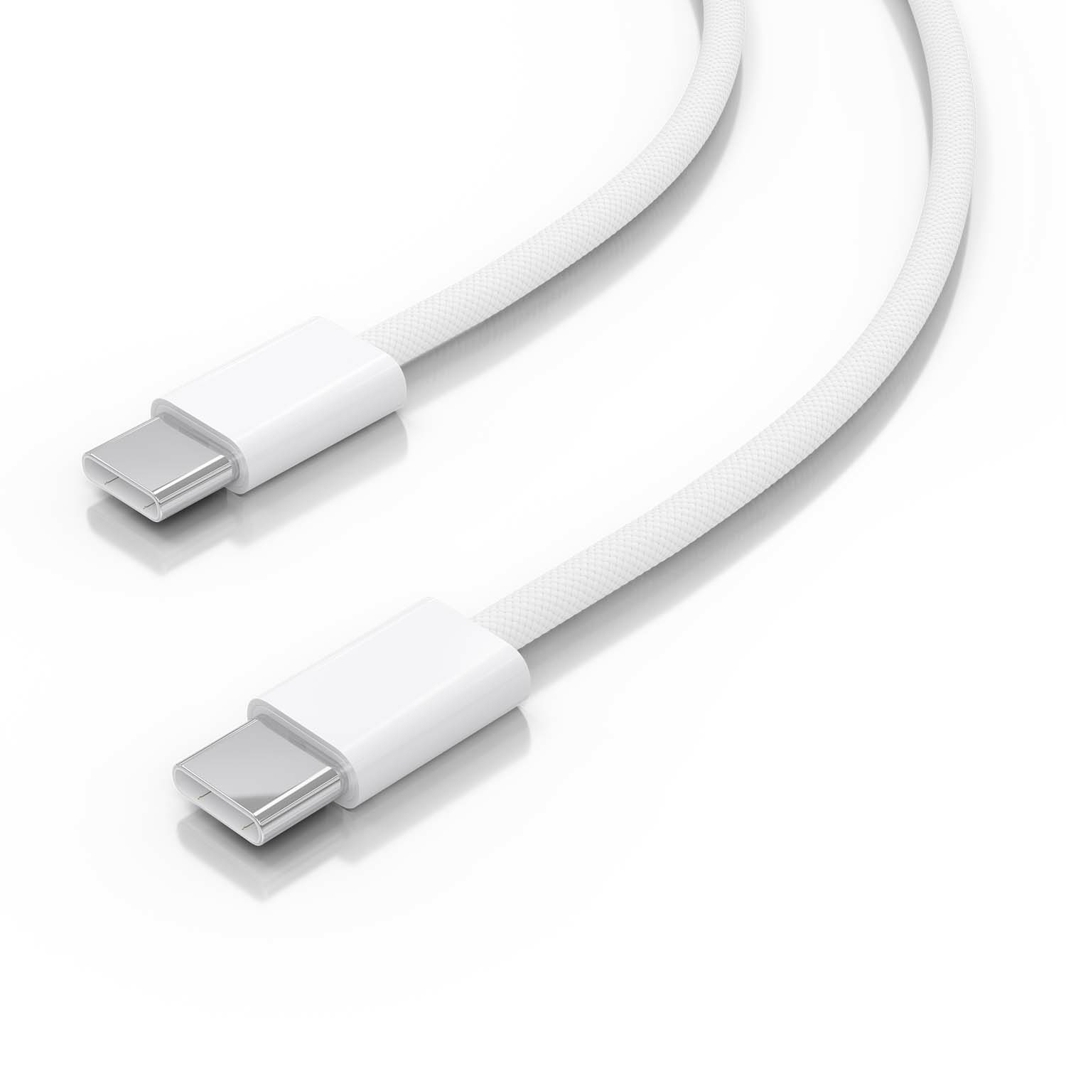 AISENS Cable USB 2.0 3A 60W Apple, tipo USB-C/M-USB-C/M, Blanco, 2.0m - Imagen 3