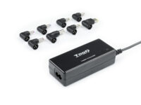 TooQ TQLC-65BS02AT adaptador e inversor de corriente Interior 65 W Negro
