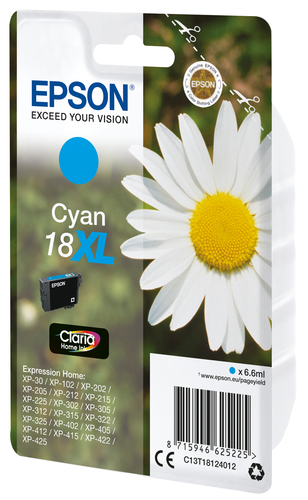 Epson Daisy Cartucho 18XL cian