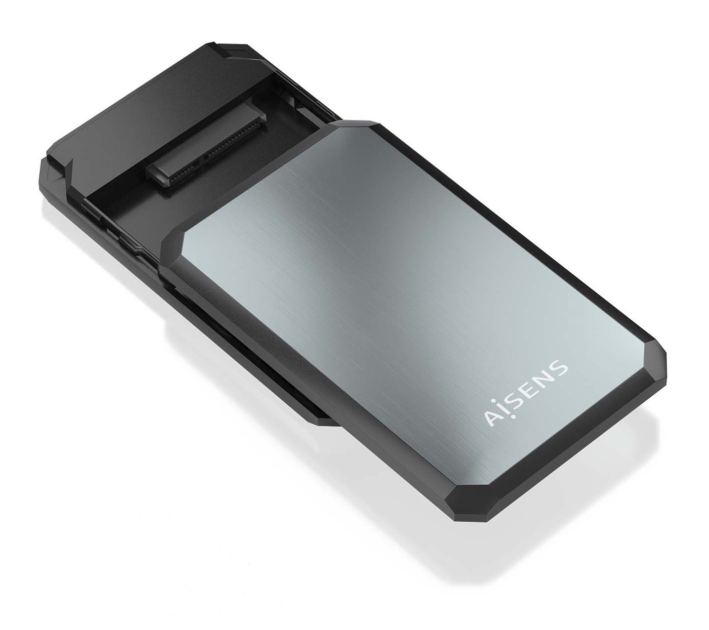 AISENS Caja externa 2.5' ASE-2529B 9.5mm SATA a USB 3.0/USB3.1 Gen1, Negro-Gris - Imagen 3