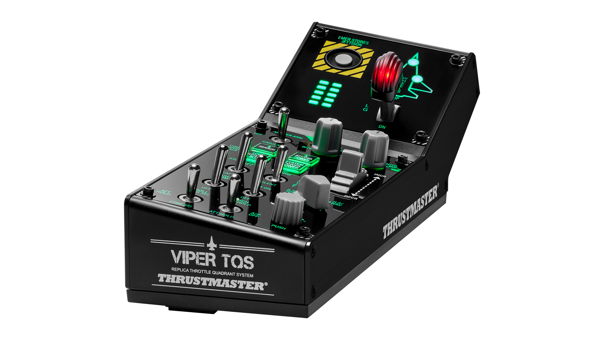 Thrustmaster Viper Panel Negro USB Simulador de Vuelo Analógico/Digital PC