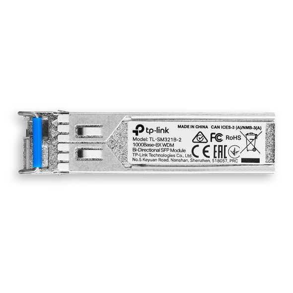 TP-Link Omada TL-SM321B red modulo transceptor Fibra óptica 1250 Mbit/s SFP - Imagen 2