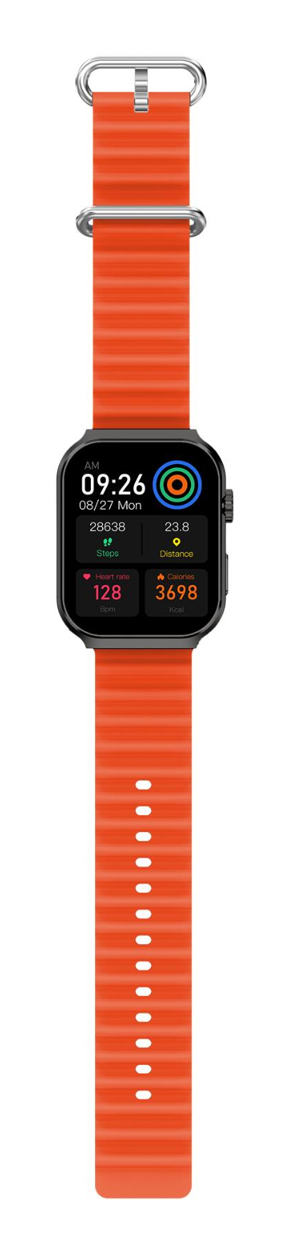 Celly TRAINERULTRABK Relojes inteligentes y deportivos 5,13 cm (2.02') Digital 320 x 320 Pixeles Pantalla táctil Negro - Imagen 3