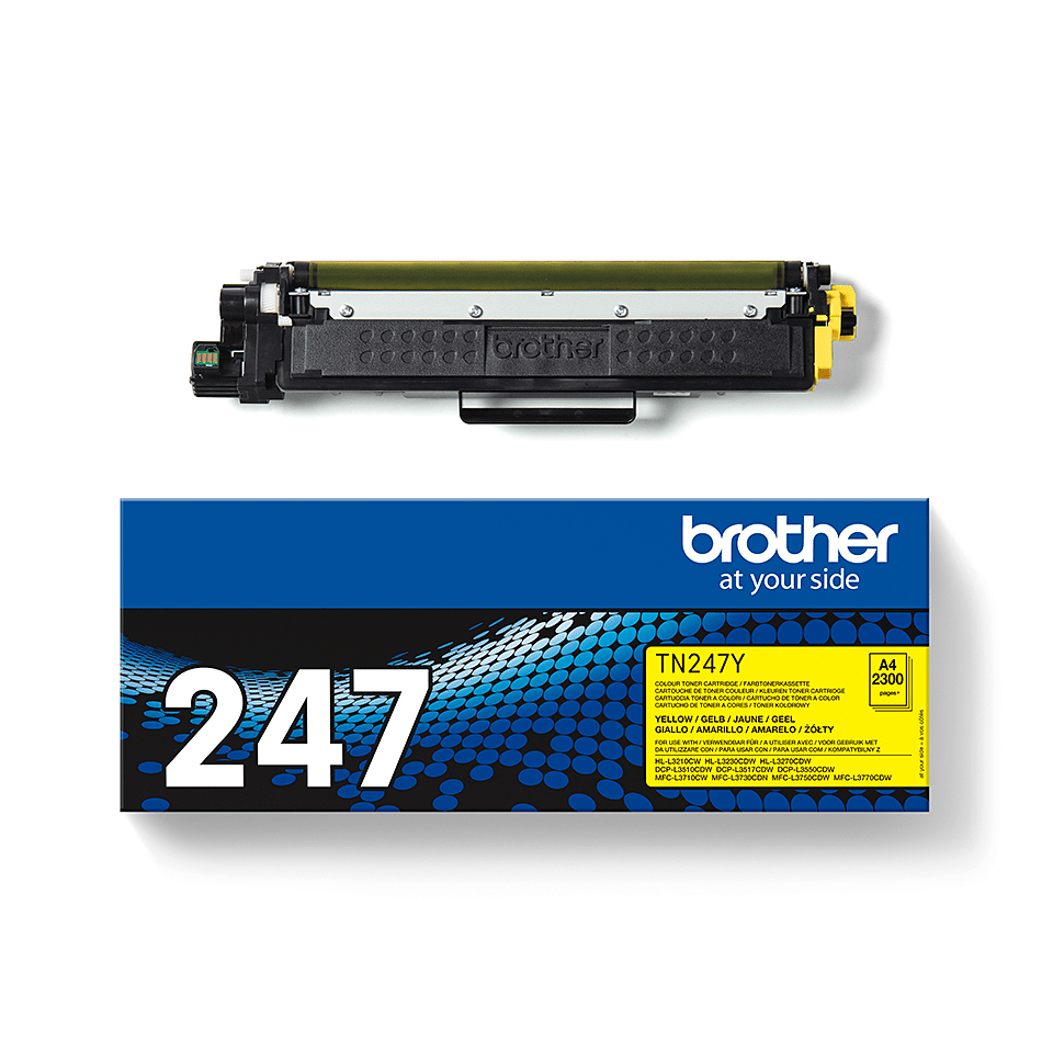 Brother TN-247Y cartucho de tóner 1 pieza(s) Original Amarillo - Imagen 2