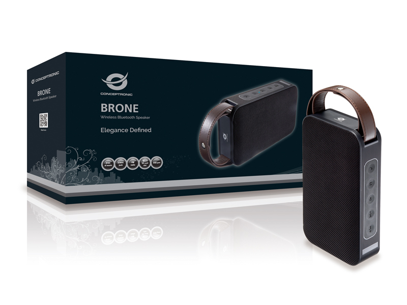 Conceptronic BRONE01B altavoz portátil o de fiesta Altavoz portátil estéreo Negro, Bronce 10 W - Imagen 2