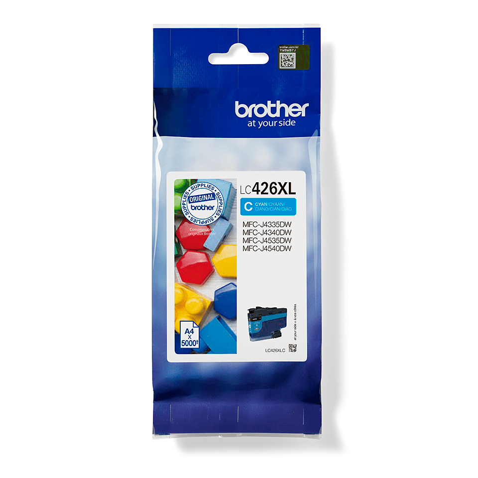 Brother LC-426XLC cartucho de tinta 1 pieza(s) Original Alto rendimiento (XL) Cian