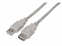 AISENS A101-0013 cable USB USB 2.0 1,8 m USB A Beige