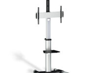 AISENS FT70TRE-037 soporte para pantalla de señalización 177,8 cm (70') Negro, Plata