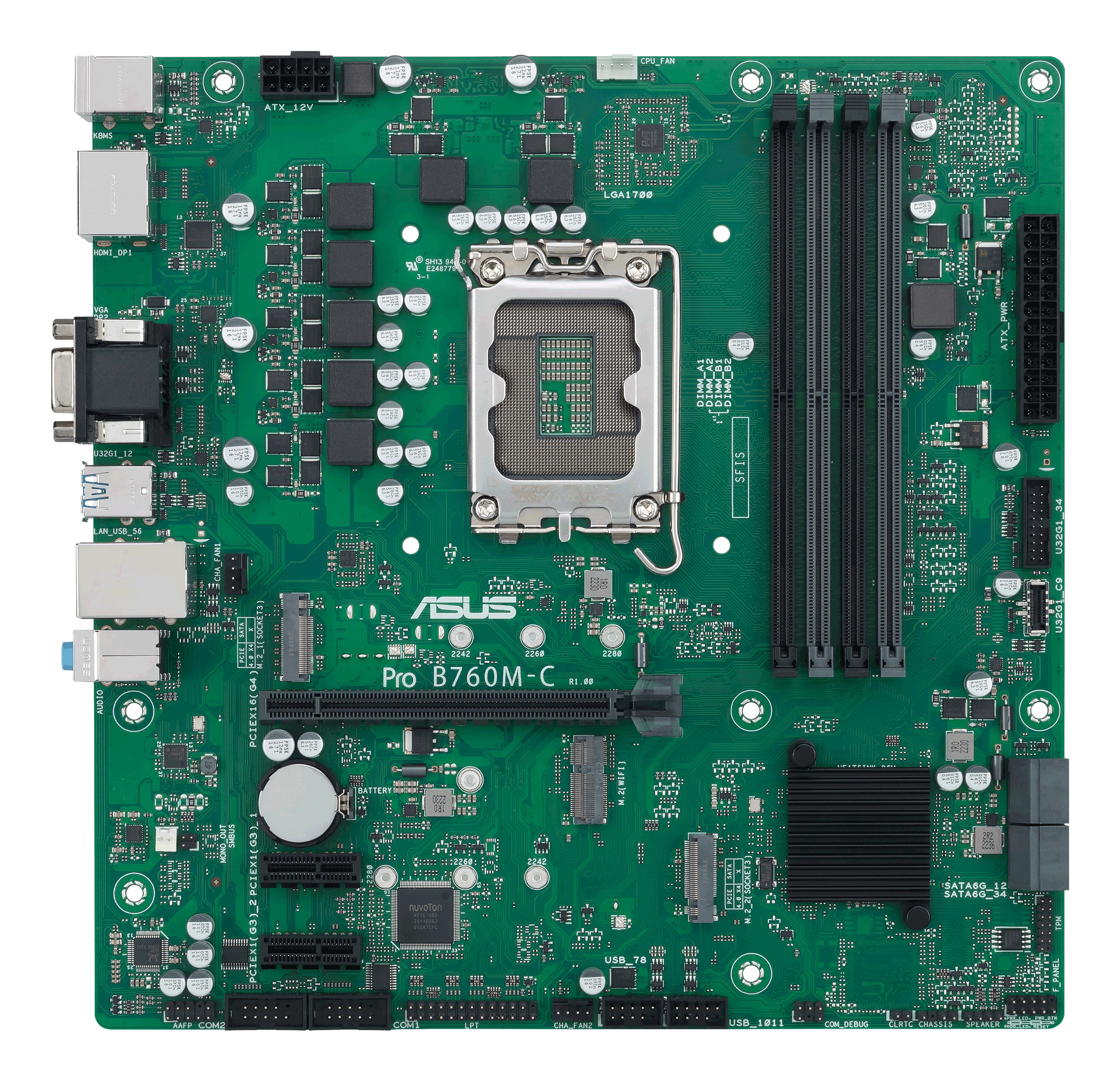 ASUS PRO B760M-C-CSM Intel B760 LGA 1700 micro ATX - Imagen 2