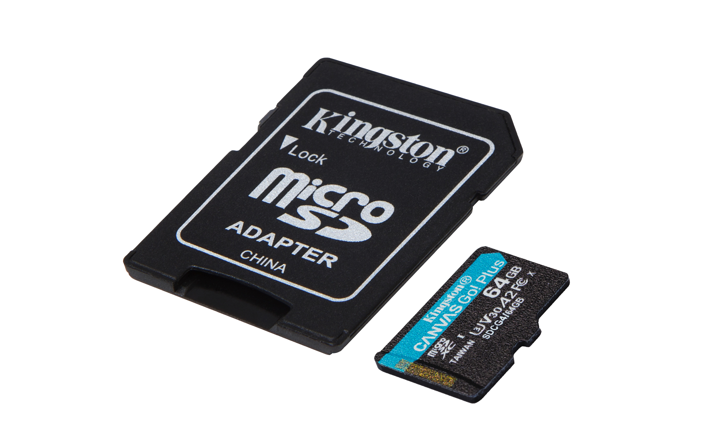 Kingston Technology Tarjeta microSDXC Canvas Go Plus Gen4 de 64 GB, 200 MB/s, A2 U3 V30 y adaptador - Imagen 3