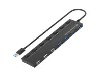 Conceptronic HUBBIES09B hub de interfaz USB tipo A 5000 Mbit/s Negro