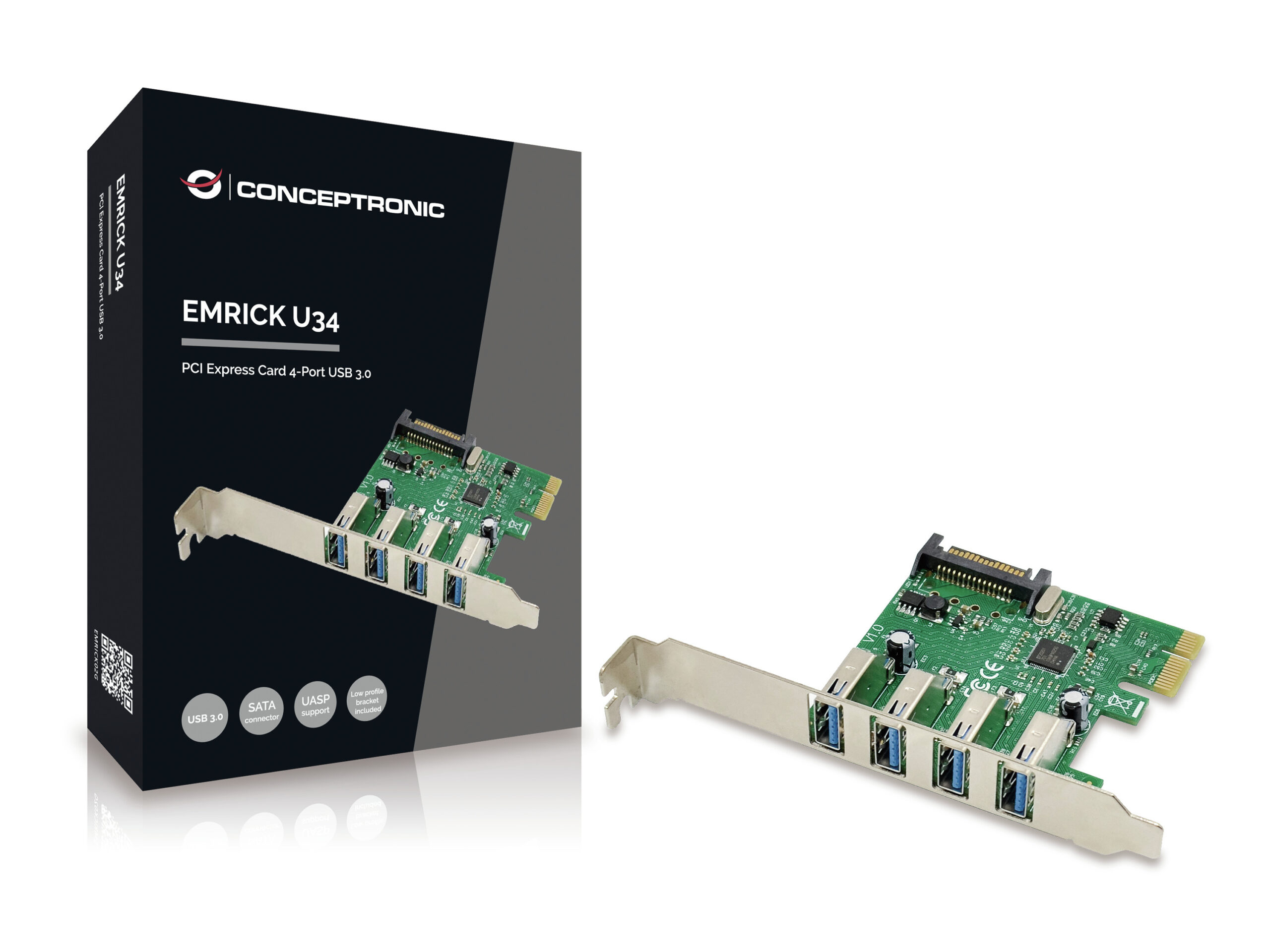 Conceptronic EMRICK02G tarjeta y adaptador de interfaz Interno USB 3.2 Gen 1 (3.1 Gen 1) - Imagen 2
