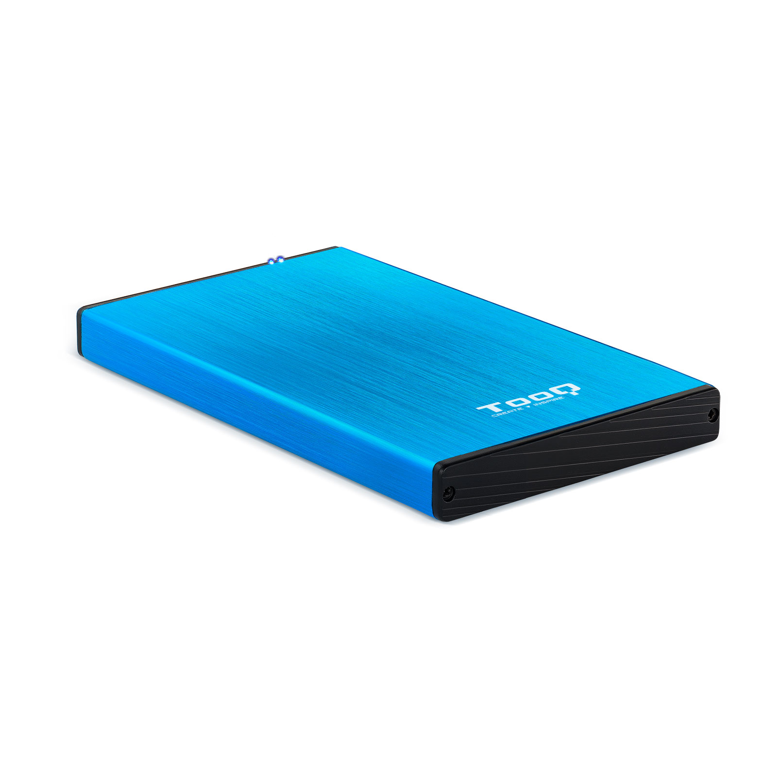 TooQ TQE-2527BL caja para disco duro externo Caja de disco duro (HDD) Negro, Azul 2.5'