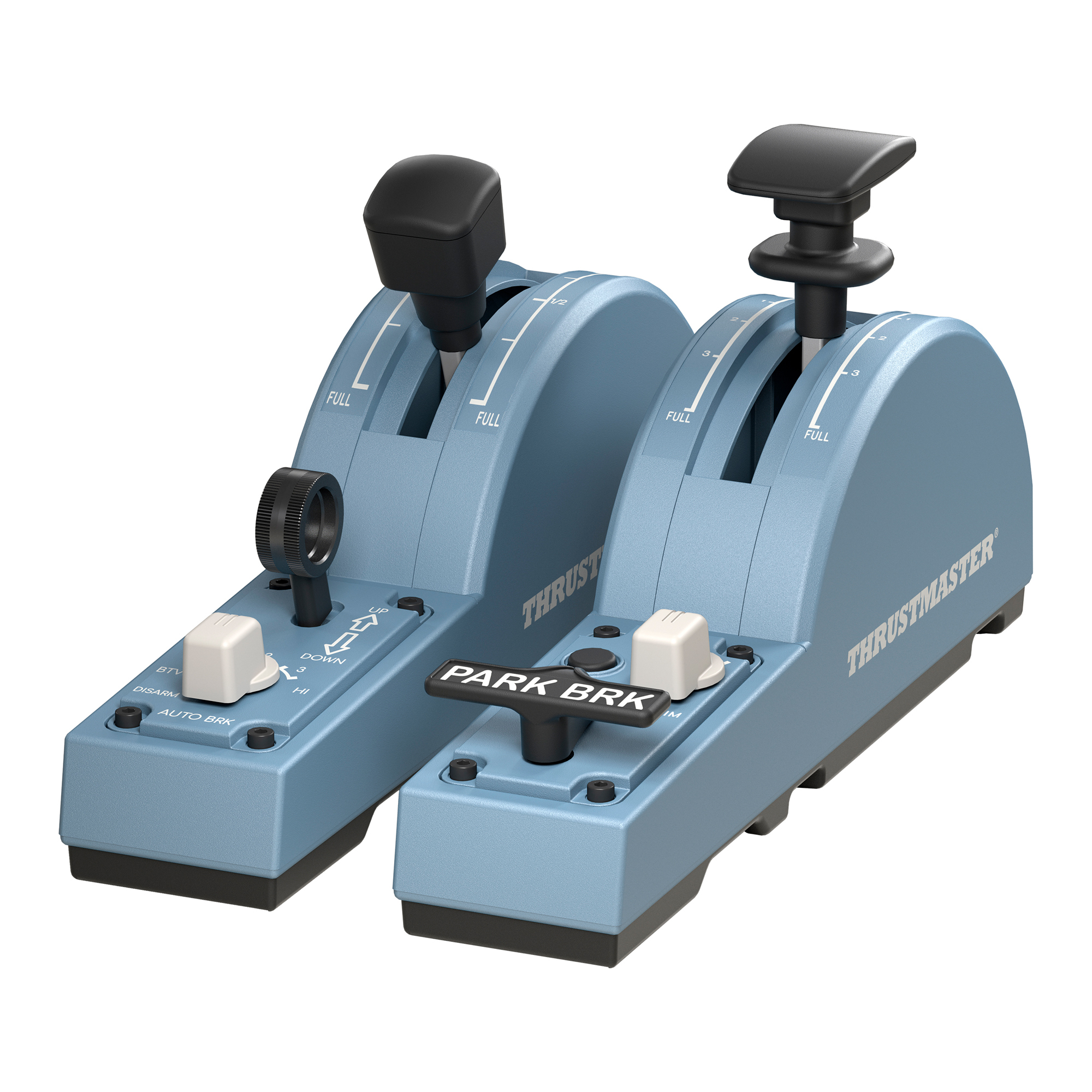 Thrustmaster TCA Quadrant Add-On Airbus Edition Azul Simulador de Vuelo Analógico/Digital PC