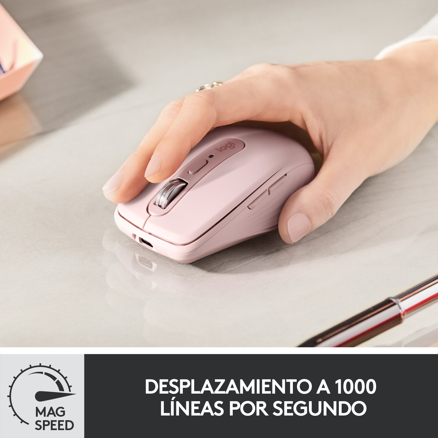 Logitech MX Anywhere 3 ratón Viajes mano derecha RF Wireless + Bluetooth Laser 4000 DPI - Imagen 2