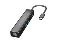 Conceptronic DONN07B base para portátil y replicador de puertos USB 3.2 Gen 1 (3.1 Gen 1) Type-C Negro
