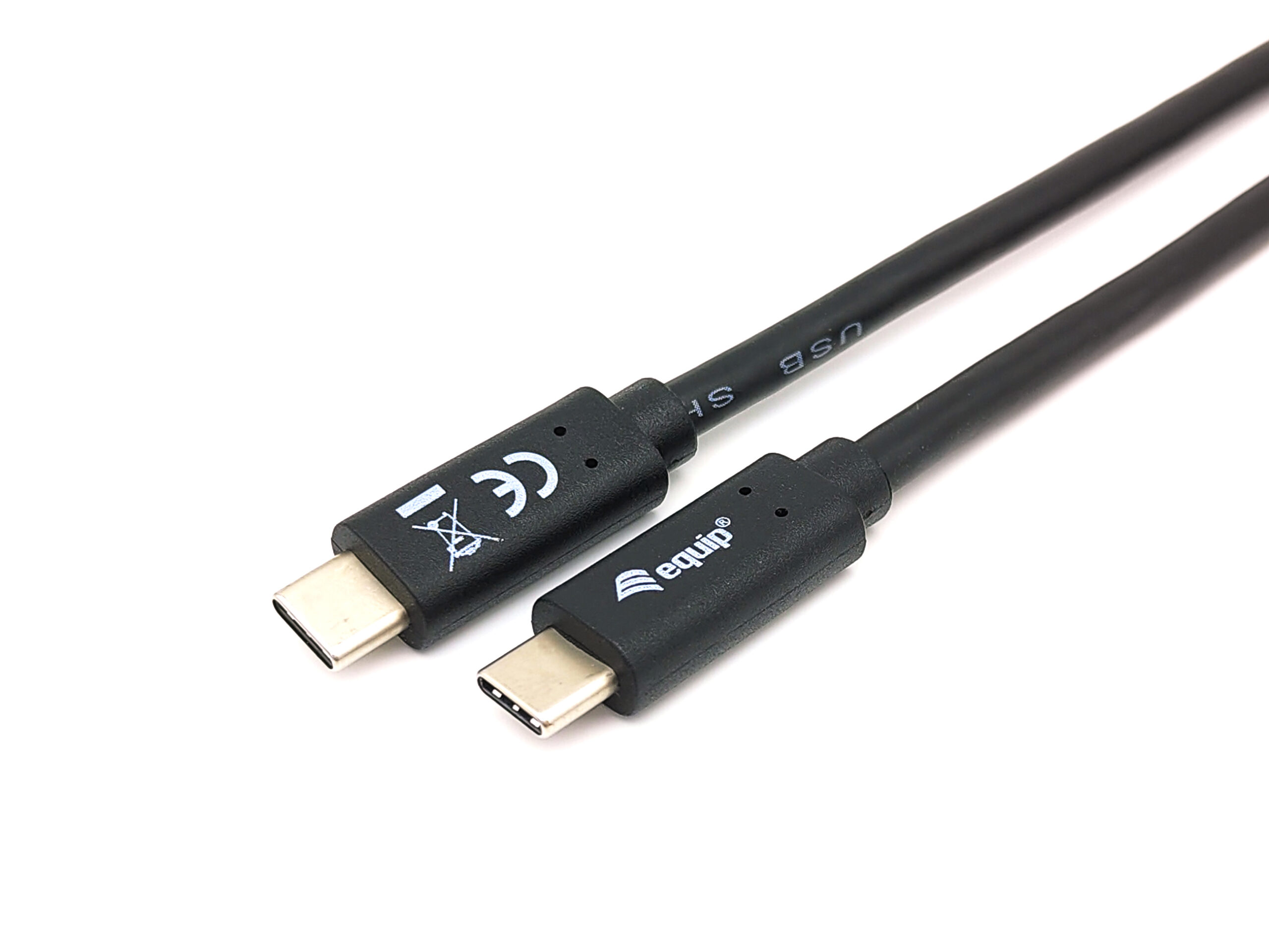 Equip 128347 Cable USB 3.2 Gen 1 C a C, M/M , 2,0m, PD 60W, 5Gbps, Negro - Imagen 2