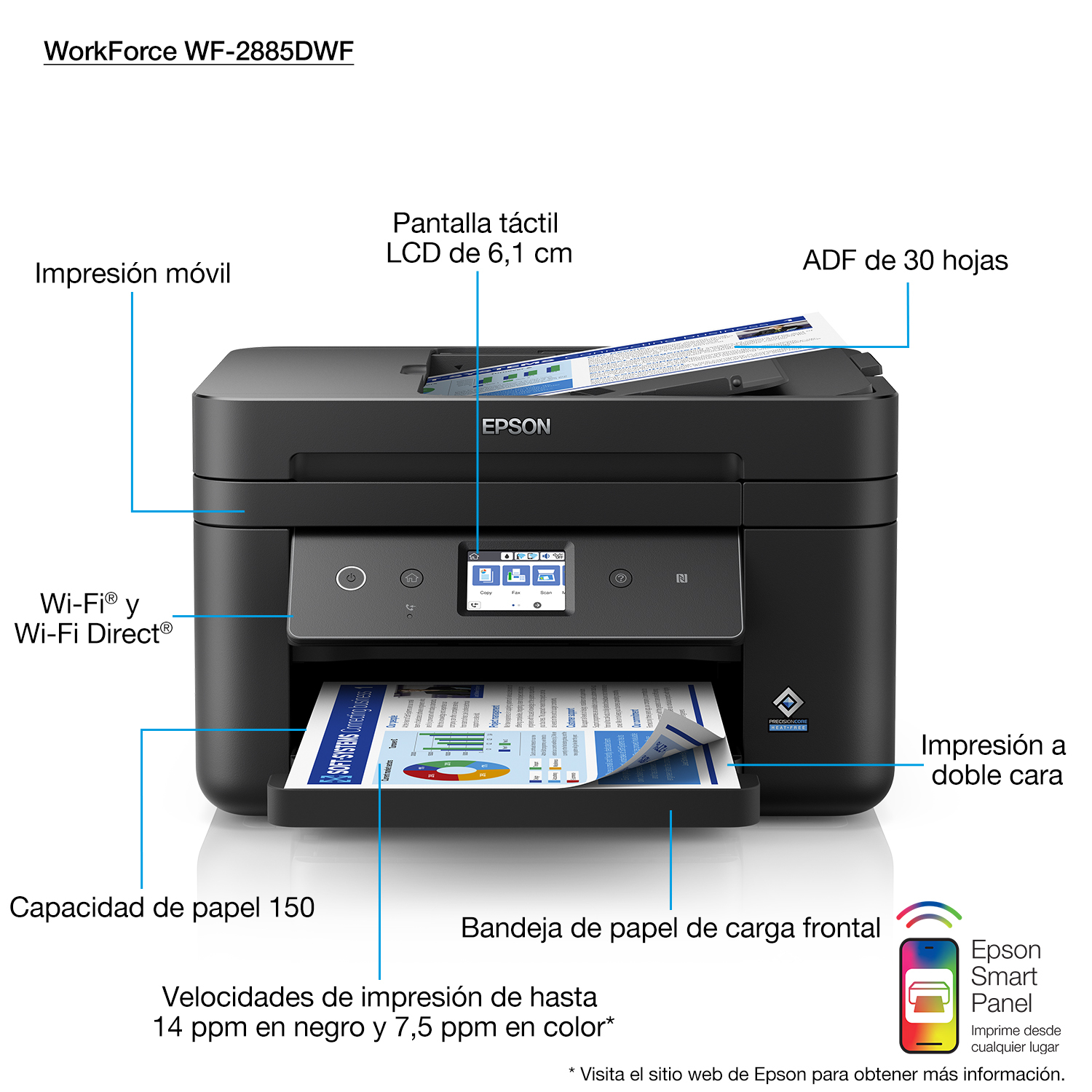 Epson WorkForce WF-2885DWF - Imagen 2
