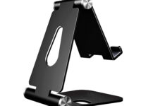 AISENS Soporte De Sobremesa Tamaño M Ajustable (2 Pivotes) Para Movil / Tablet, Negro