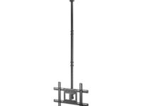 AISENS Soporte De Techo Giratorio, Inclinable, Extensible Para Monitor/TV 50kg De 37-80, Negro