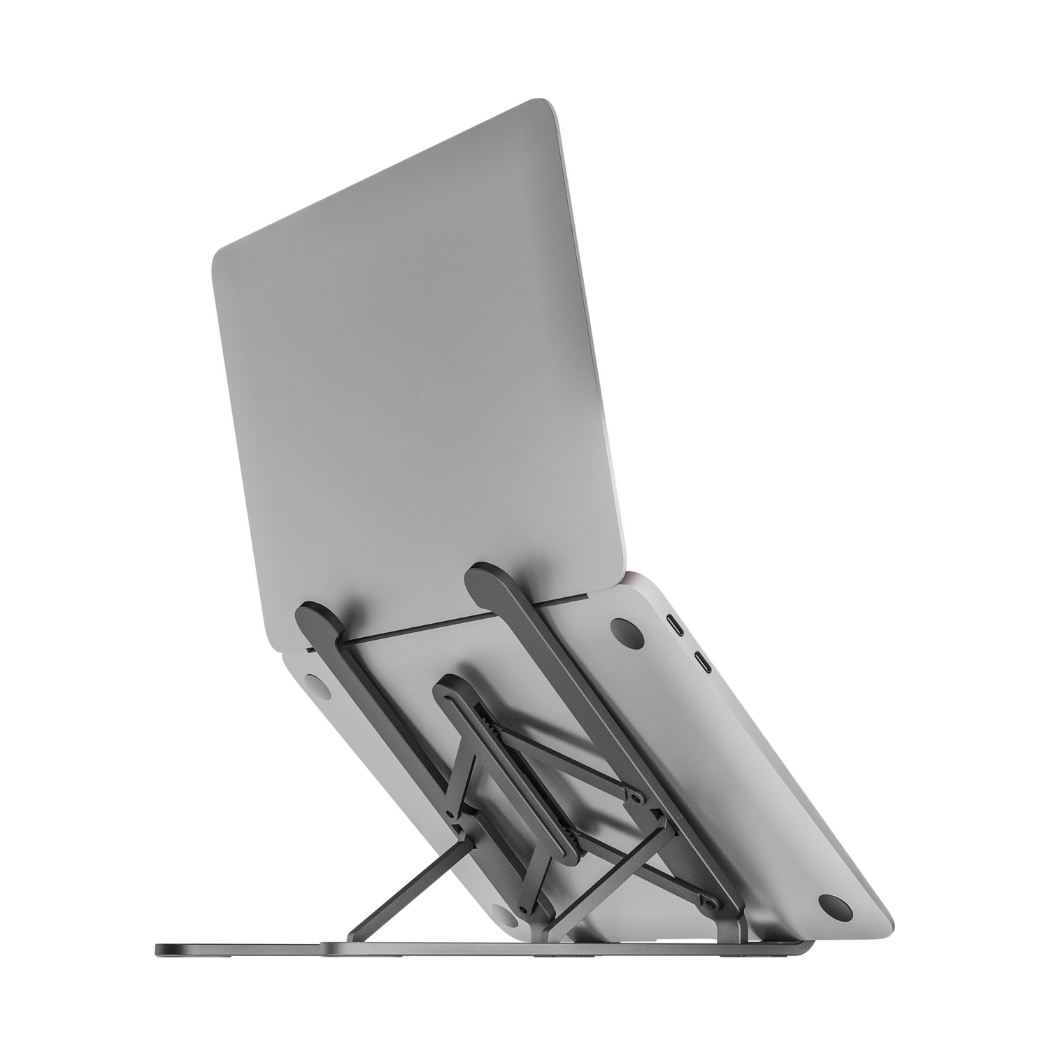AISENS Soporte De Sobremesa Ajustable Para Portatil / Tablet, Gris Oscuro - Imagen 2