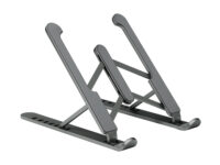 AISENS Soporte De Sobremesa Ajustable Para Portatil / Tablet, Gris Oscuro