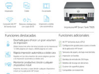 HP Smart Tank 7005 Inalámbrico All-in-One Color Impresora, Impresión a doble cara; Copiadora y escáner