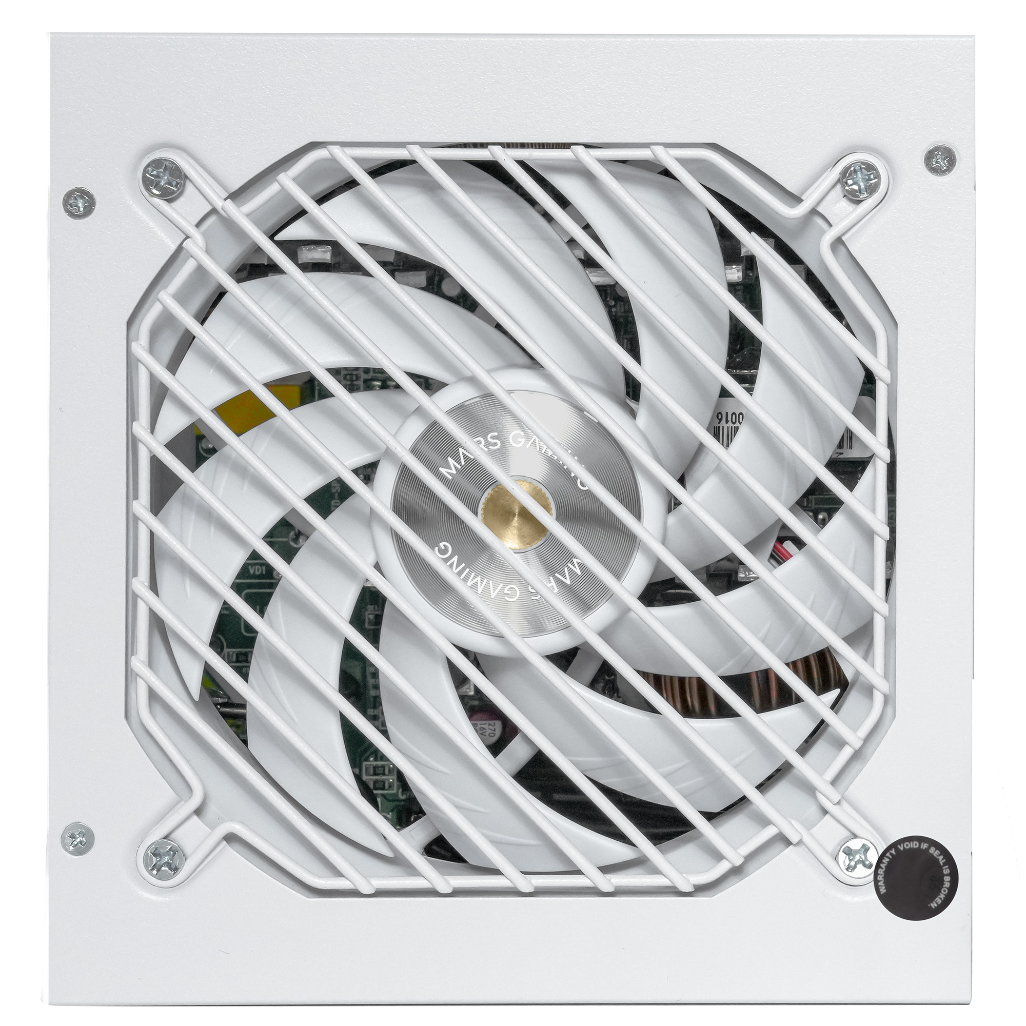 Mars Gaming MPZE750SI, Fuente Alimentación ATX 750W, 10 Años Garantía, 80 Plus Silver, +87% Eficiencia, Tecnologías AI2-RPM, DC-DC y SMD, PFC-Activo, Condensadores Japoneses Toshin Kyogo 105º, Blanco