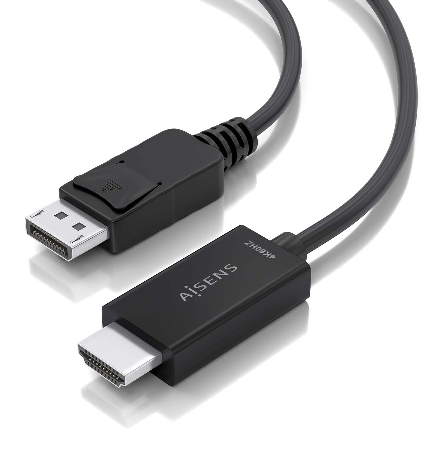 AISENS Cable conversor DisplayPort a HDMI 4K@60Hz, DP/M-HDMI/M, Negro, 3.0m - Imagen 3