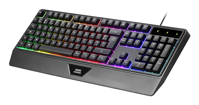 Mars Gaming MCP124PRO, Combo Gaming 4en1, Teclado RGB H-Mech con Reposamuñecas, Ratón RGB 3200DPI y Switches HUANO, Auriculares FRGB, Alfombrilla Nanotextil 36x26cm, Multiplataforma, Español, Negro - Imagen 3