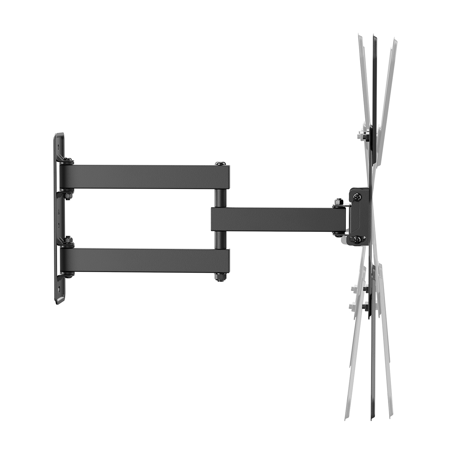 AISENS Soporte Eco Giratorio, Inclinable Para Monitor/TV 30kg (3 Pivotes) De 23'-65', Negro - Imagen 2