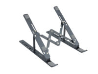 TooQ Soporte Elevador para Portátiles, Tablets, Móviles y Libros, Gris