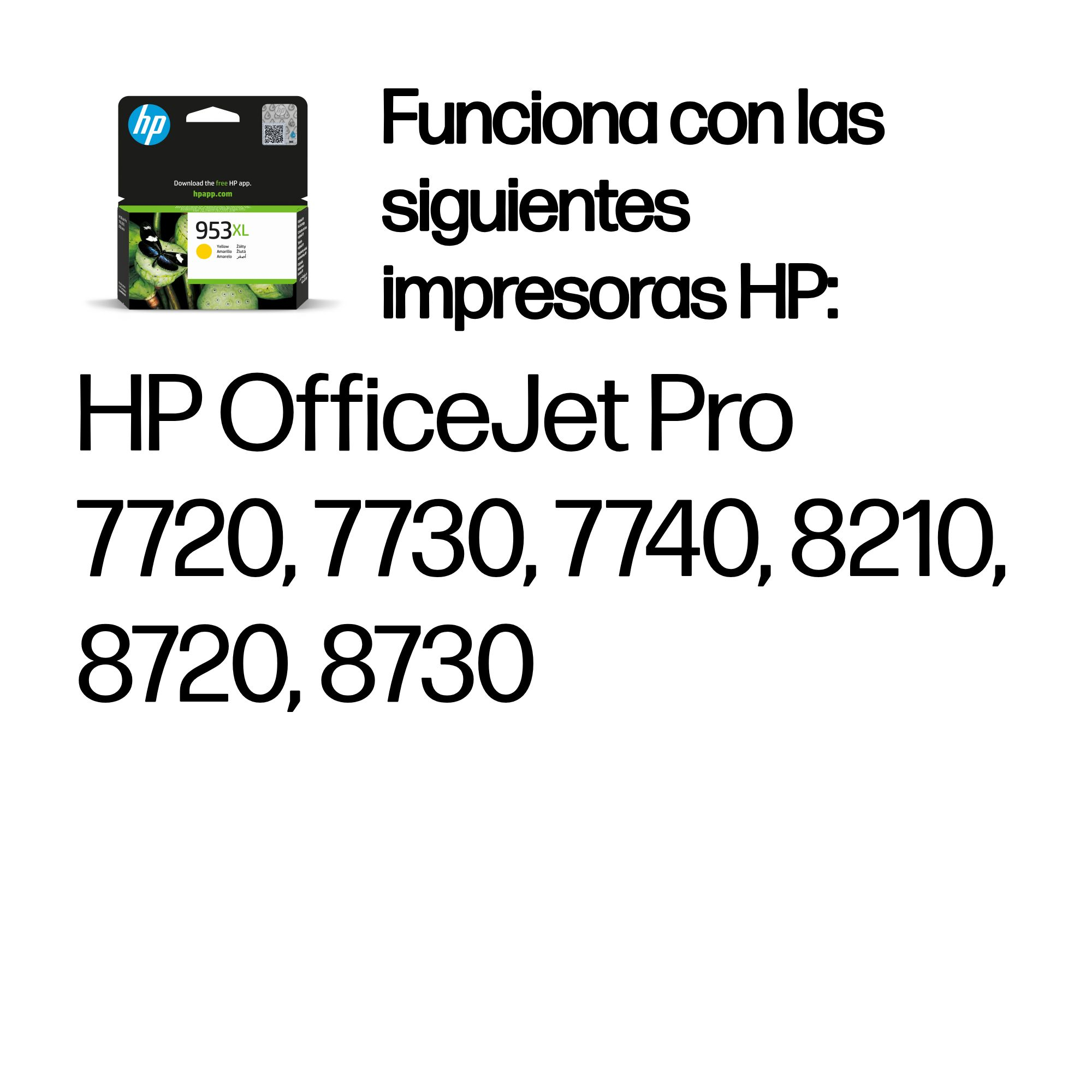 HP Cartucho de tinta Original 953XL de alto rendimiento amarillo