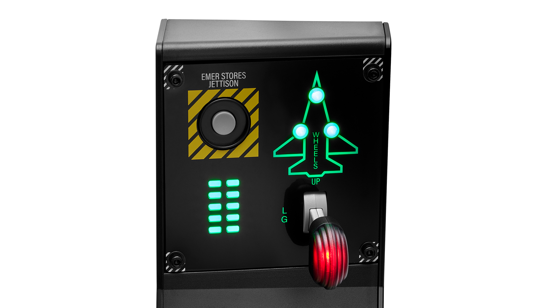 Thrustmaster Viper Panel Negro USB Simulador de Vuelo Analógico/Digital PC - Imagen 3