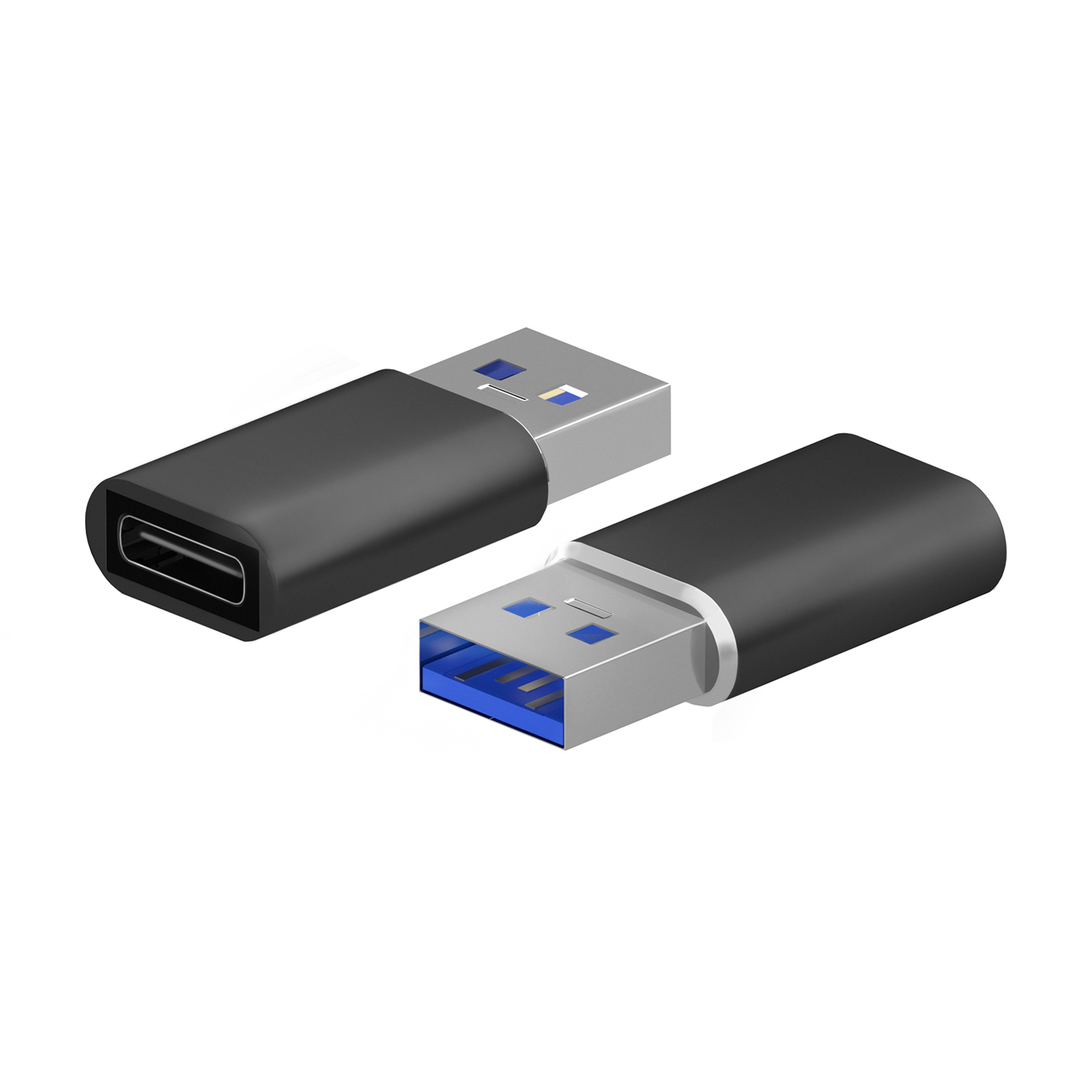 AISENS Mini Adaptador USB 3.2 Gen2 / USB 2.0 3A, Tipo USB-C/H-A/M, Negro - Imagen 2