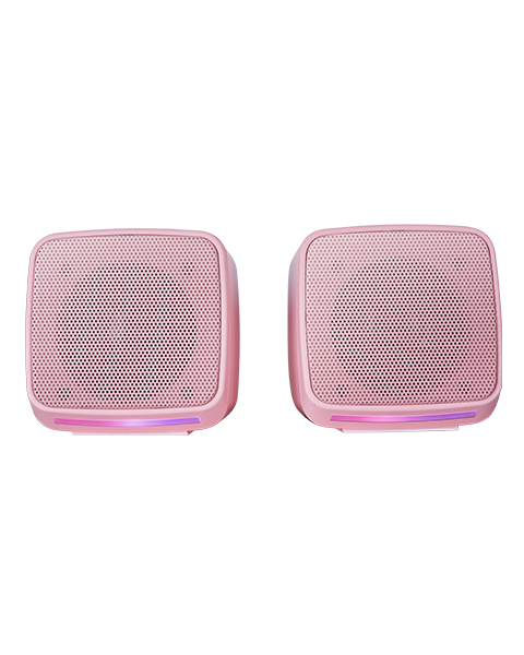 Mars Gaming MS-PRO, Altavoces Compactos 10W, Iluminación RGB Flow Dinámica, Altavoz PC con Caja de Control y Entrada Jack 3.5mm, Altavoces Gaming Compatibles con PC / Mac / Smartphone / Tablet, Rosa - Imagen 2