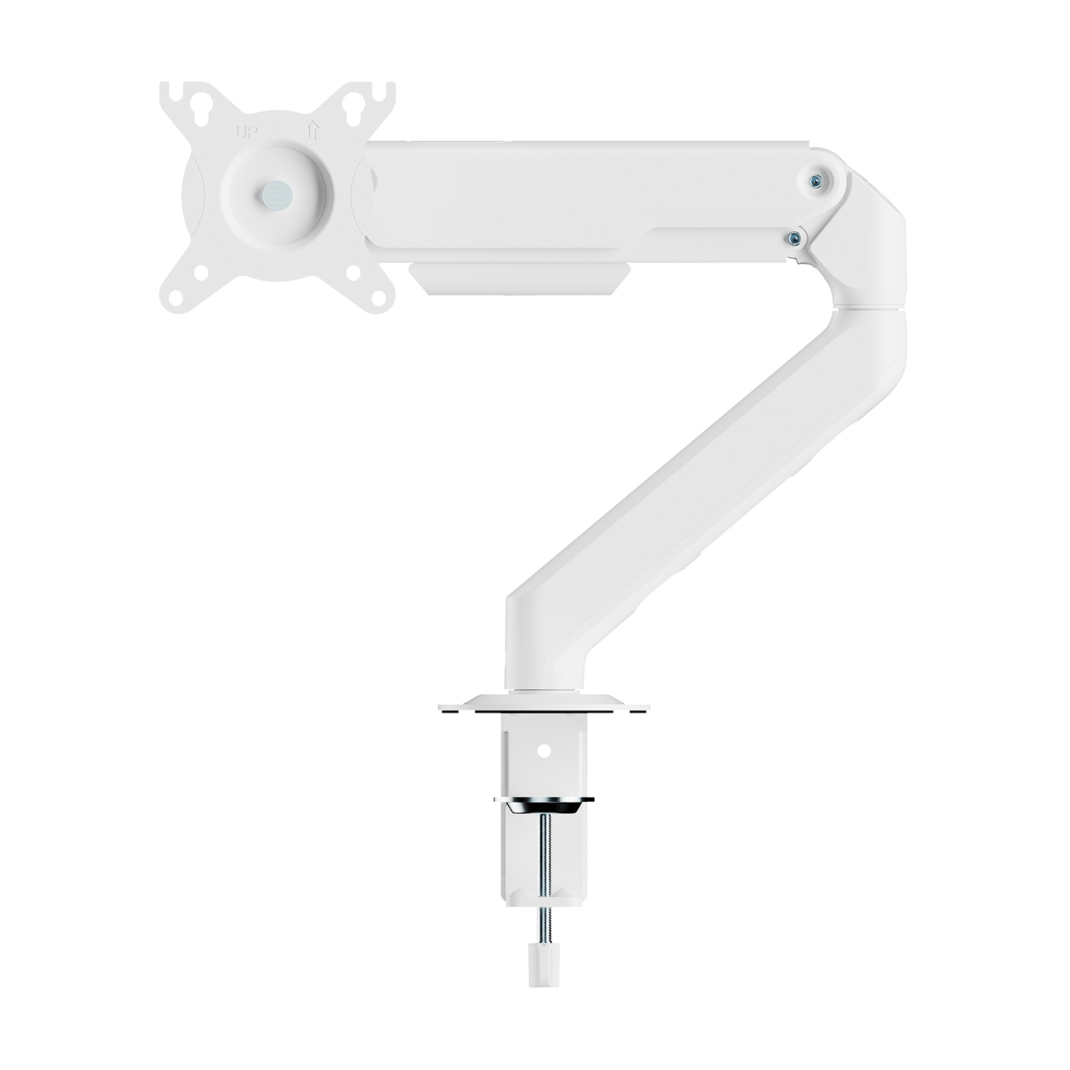 AISENS Soporte de Mesa Eco Contrapeso Giratorio e Inclinable para Monitor/TV 9kg (3 PIVOTES, 1 BRAZO) de 17-32, Blanco - Imagen 3