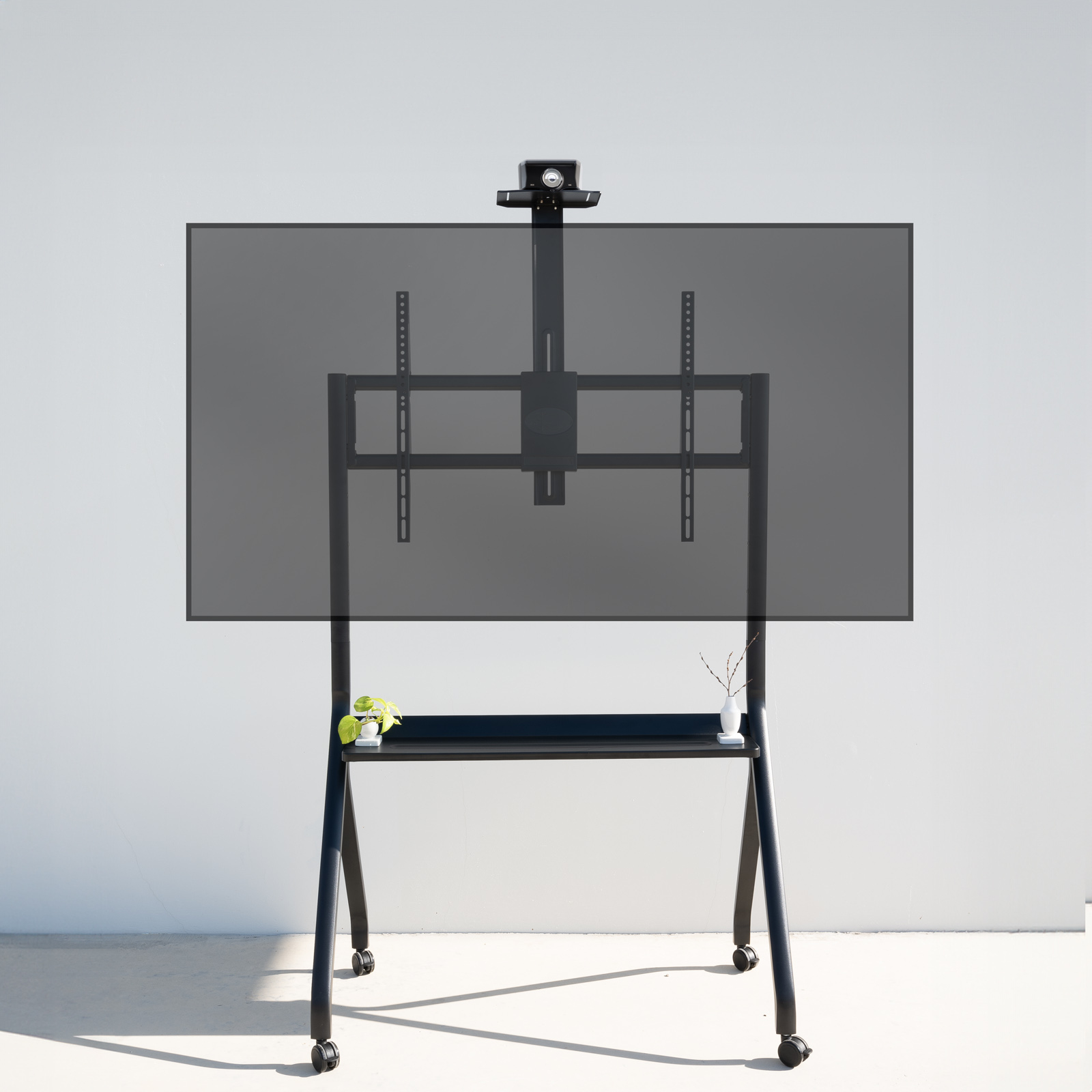 TooQ iStar Soporte de Suelo con Ruedas para Pantallas 55'- 100', Negro - Imagen 3