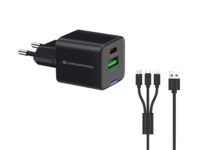 Conceptronic ALTHEA16B cargador de dispositivo móvil Universal Negro Corriente alterna Carga rápida Interior