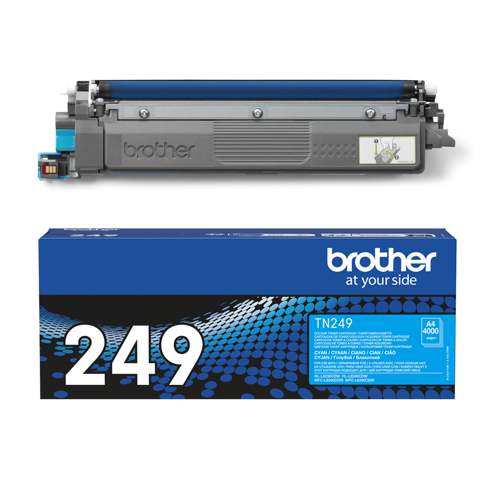 Brother TN-249C cartucho de tóner 1 pieza(s) Original Cian - Imagen 2