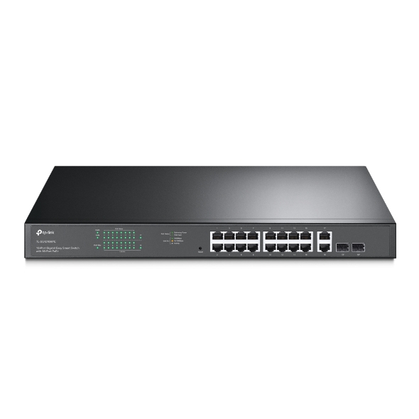 TP-Link TL-SG1218MPE switch Gestionado L2 Gigabit Ethernet (10/100/1000) Energía sobre Ethernet (PoE) 1U Negro