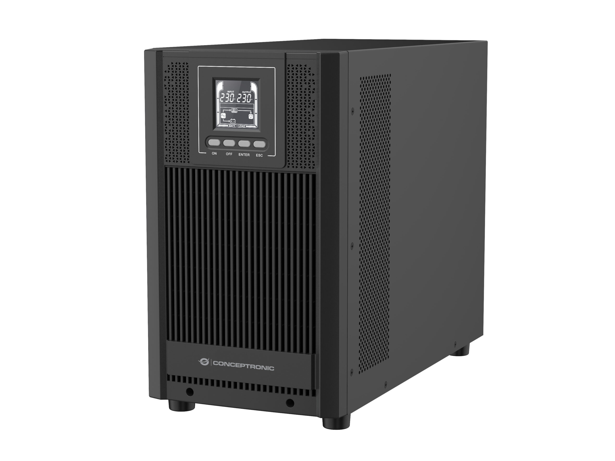 Conceptronic ZEUS52ES3K sistema de alimentación ininterrumpida (UPS) Doble conversión (en línea) 3 kVA 2700 W 4 salidas AC