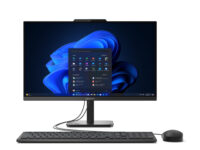 Lenovo V100 Intel® N N100 60,5 cm (23.8') 1920 x 1080 Pixeles PC todo en uno 8 GB DDR5-SDRAM 512 GB SSD Windows 11 Pro Wi-Fi 6 (802.11ax) Negro