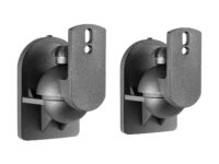 AISENS Soporte Universal De Pared Giratorio E Inclinable Para Altavoces, Negro